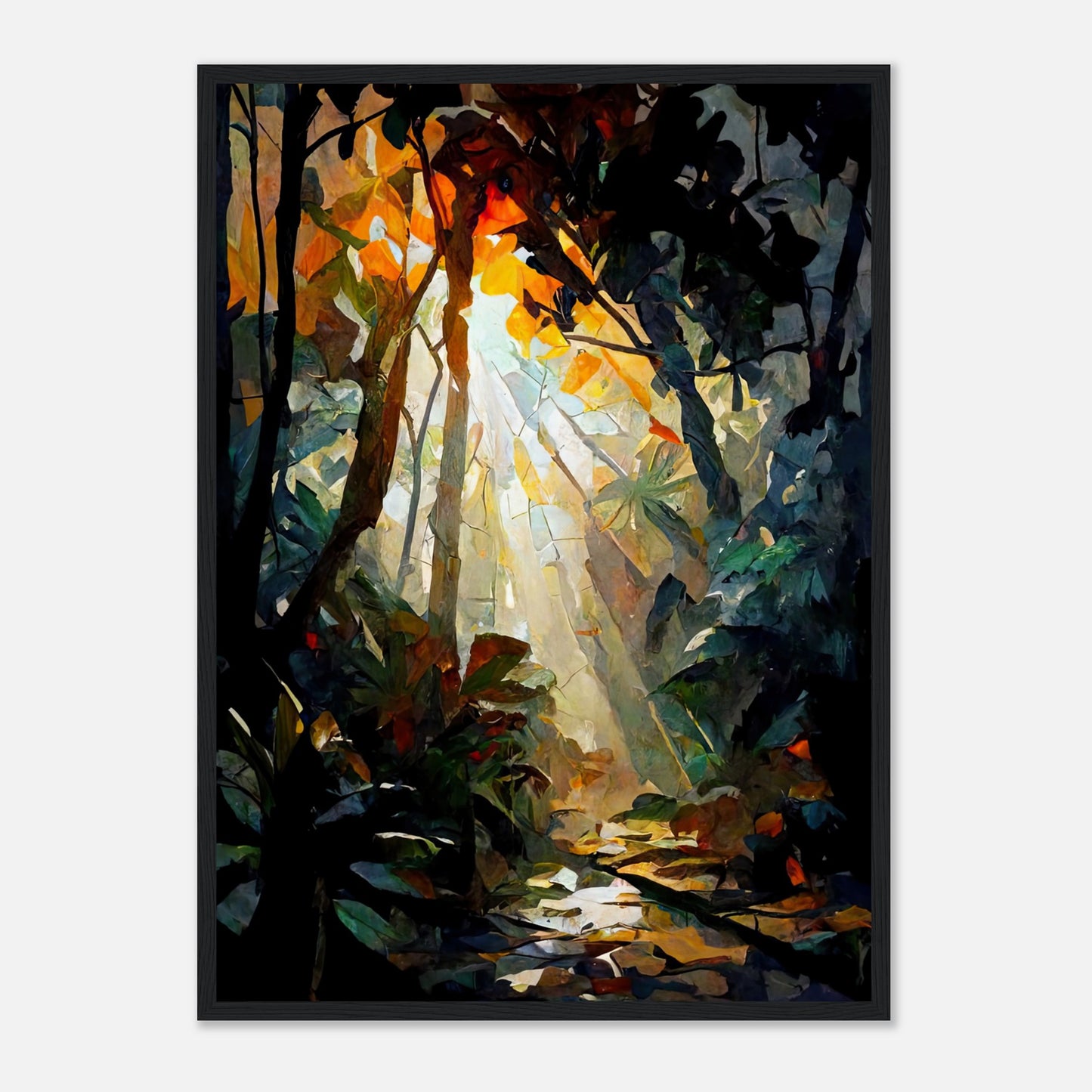 Rainforest Colour IV - Wooden Framed Poster