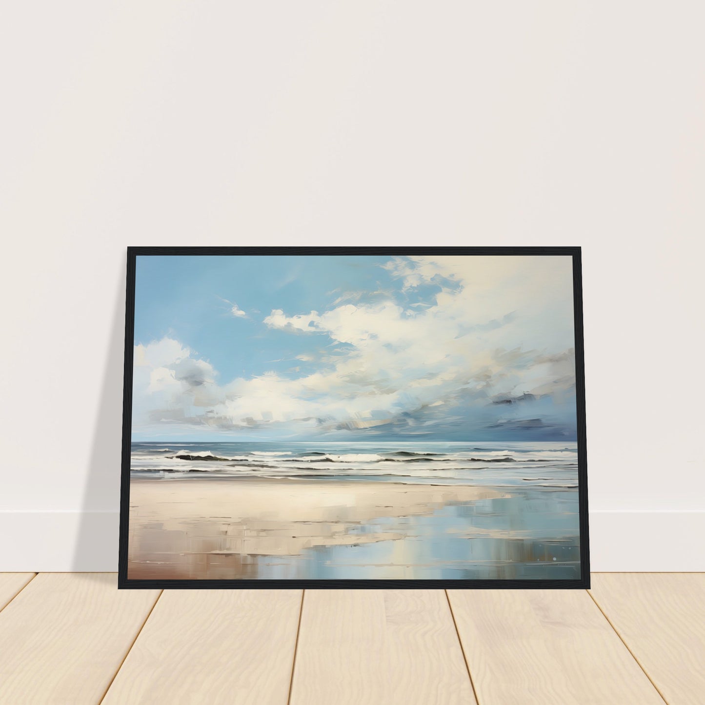Silvered Tide I - Wooden Framed Print