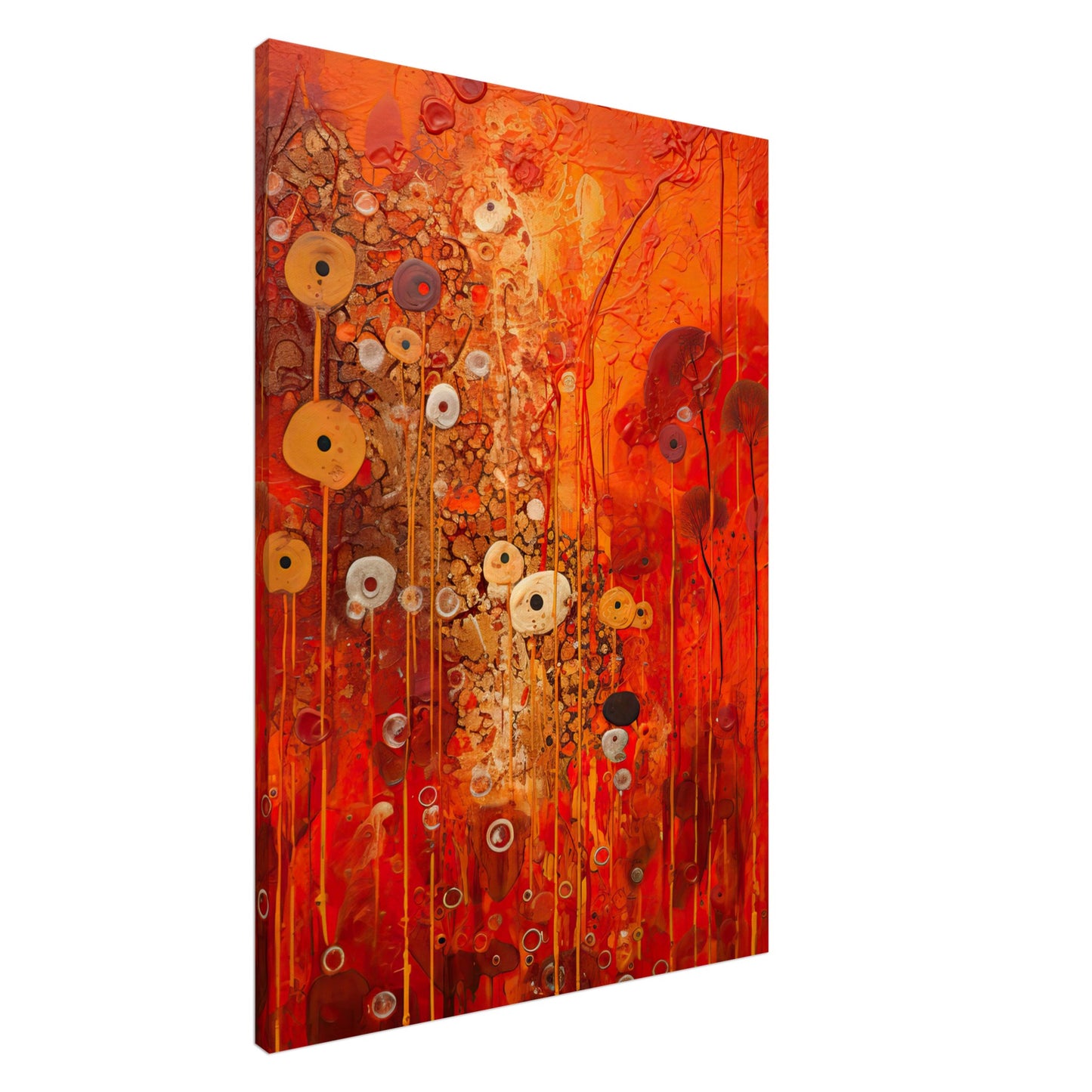 Scarlet Floral I - Canvas