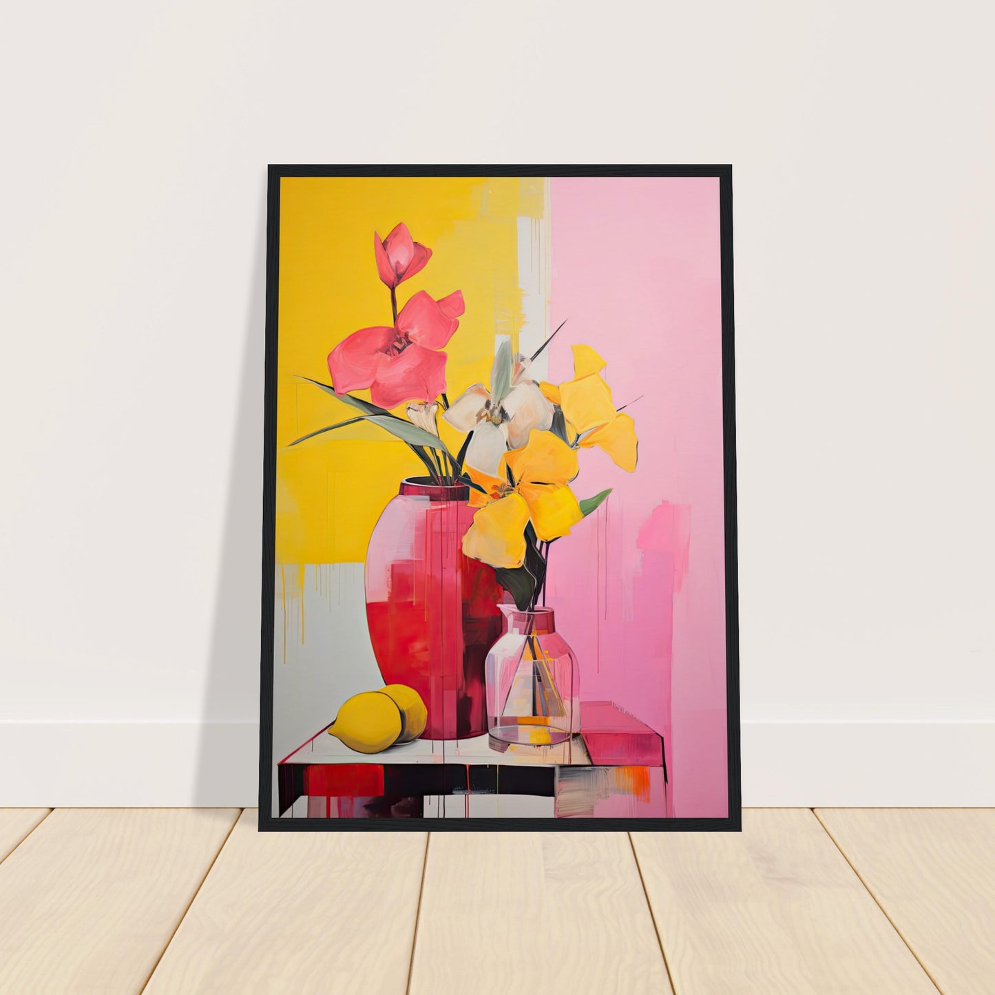 Radiant Blooms I - Wooden Framed Print