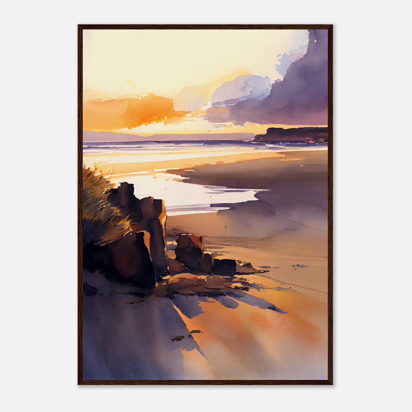Traigh Mhor Sunset I - Wooden Framed Print
