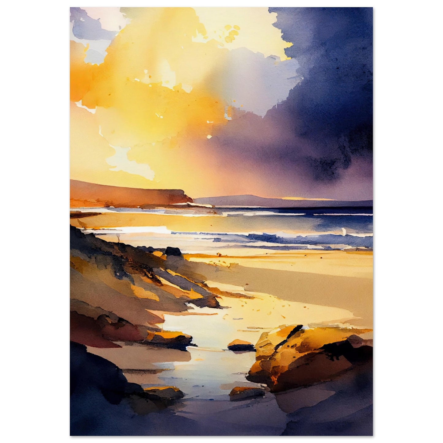 Traigh Mhor Sunset IV - Unframed Print