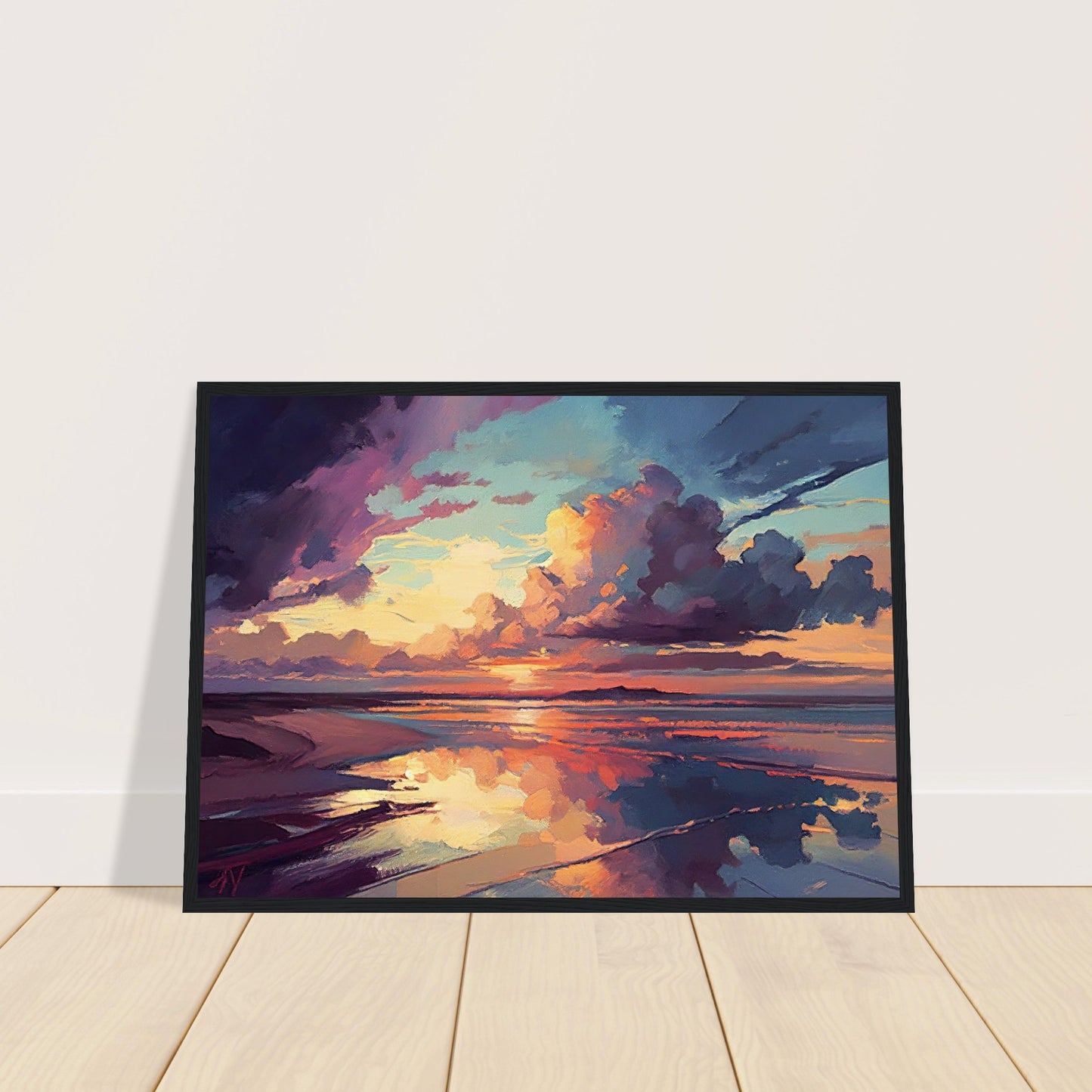 Amethyst Sunset II - Wooden Framed Print