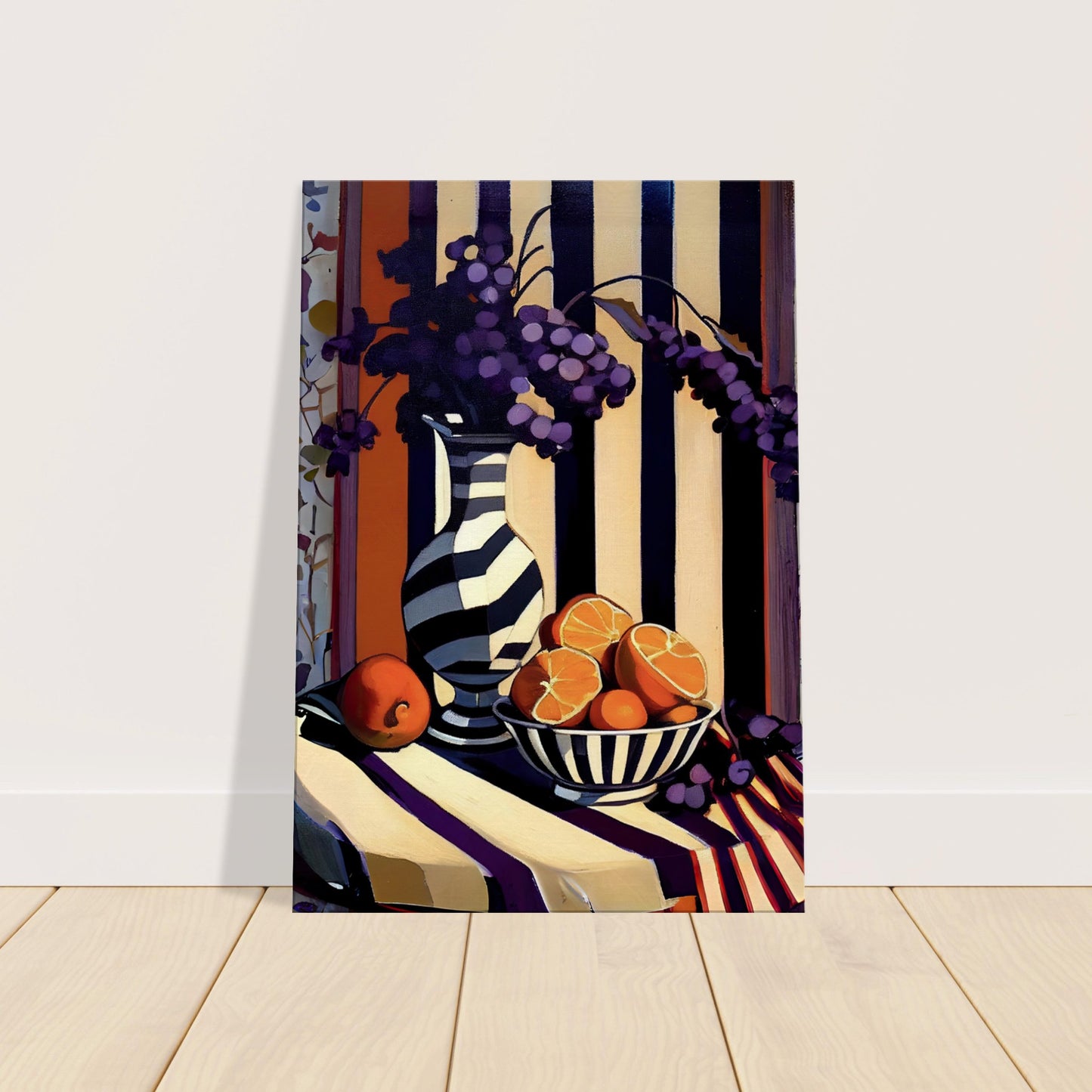 Bold Citrus Stripes - Canvas