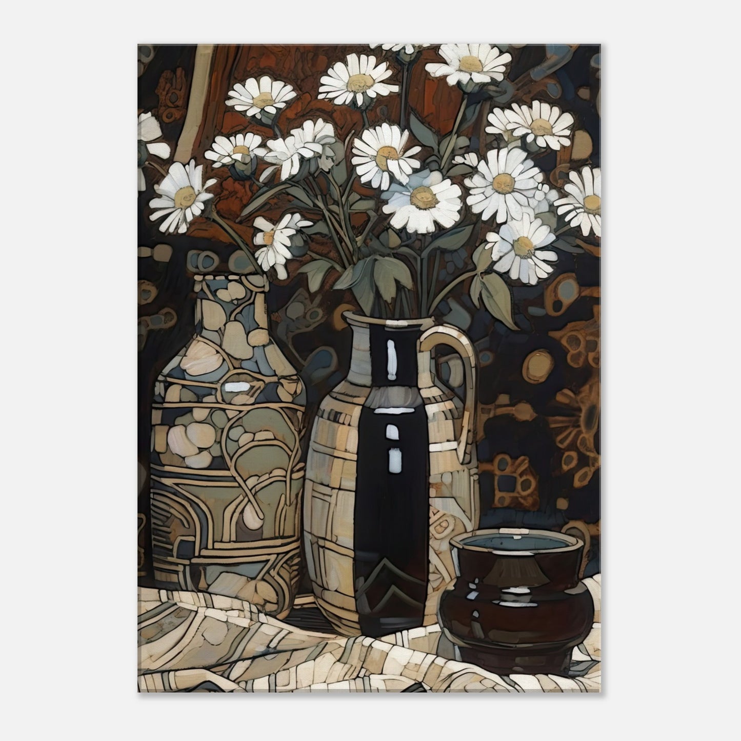 Deco Daisies I - Canvas